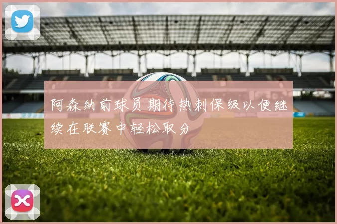 阿森纳前球员期待热刺保级以便继续在联赛中轻松取分